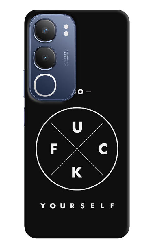 Go Fuck Yourself Vivo Y29 5G Hard Case Back Cover by Casekaro