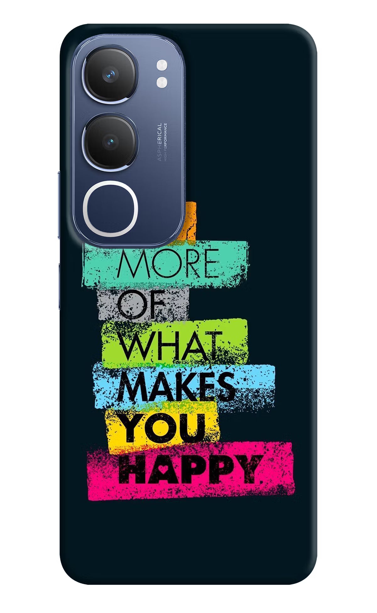Do More Of What Makes You Happy Vivo Y29 5G Hard Case Back Cover by Casekaro