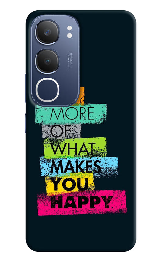 Do More Of What Makes You Happy Vivo Y29 5G Hard Case Back Cover by Casekaro