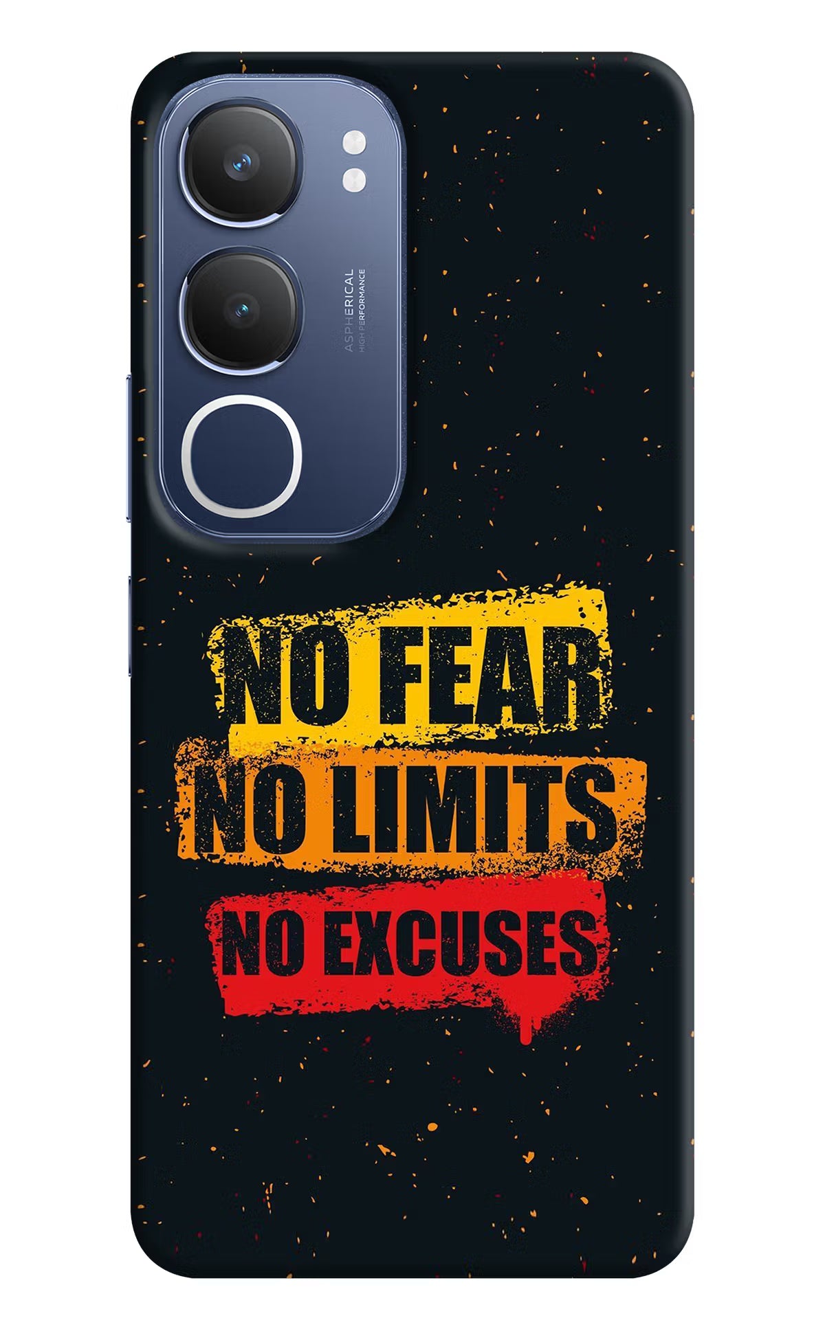 No Fear No Limits No Excuse Vivo Y29 5G Hard Case Back Cover by Casekaro
