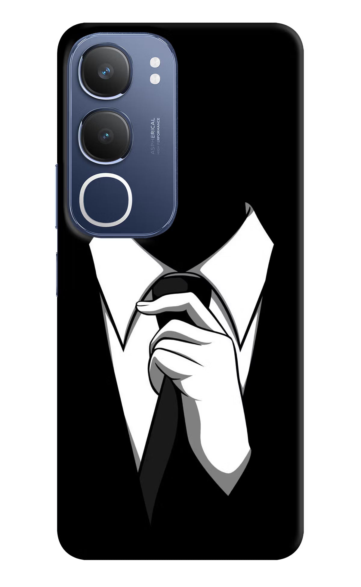 Black Tie Vivo Y29 5G Hard Case Back Cover by Casekaro