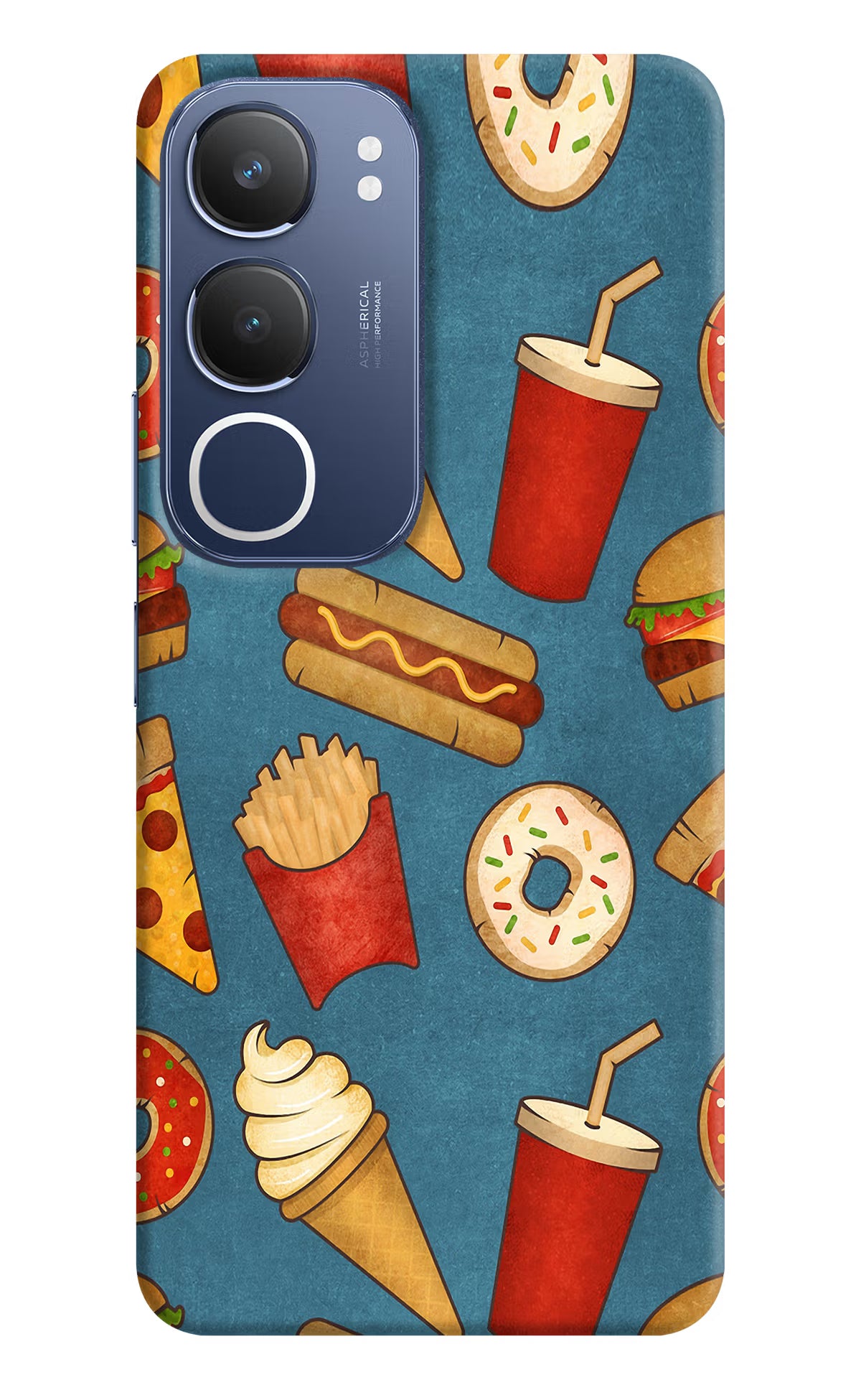 Foodie Vivo Y29 5G Hard Case Back Cover by Casekaro