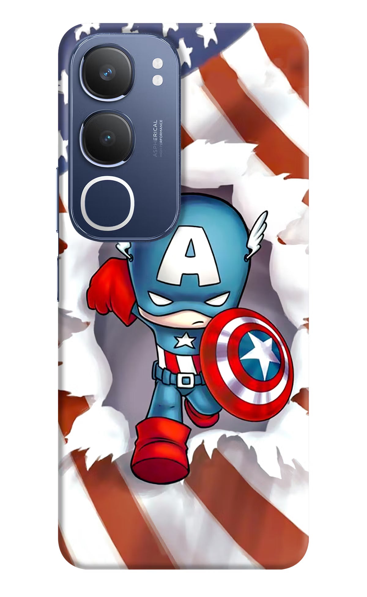Captain America Vivo Y29 5G Hard Case Back Cover by Casekaro