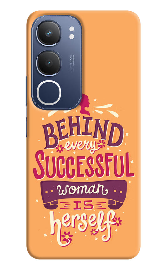 Behind Every Successful Woman There Is Herself Vivo Y29 5G Hard Case Back Cover by Casekaro