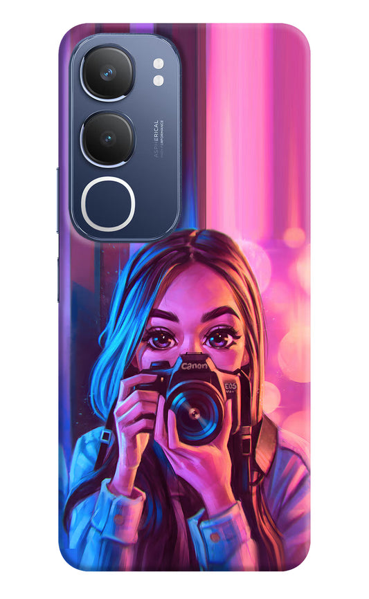 Girl Photographer Vivo Y29 5G Hard Case Back Cover by Casekaro