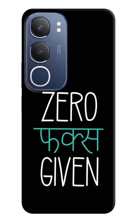 Zero Fucks Given Vivo Y29 5G Hard Case Back Cover by Casekaro