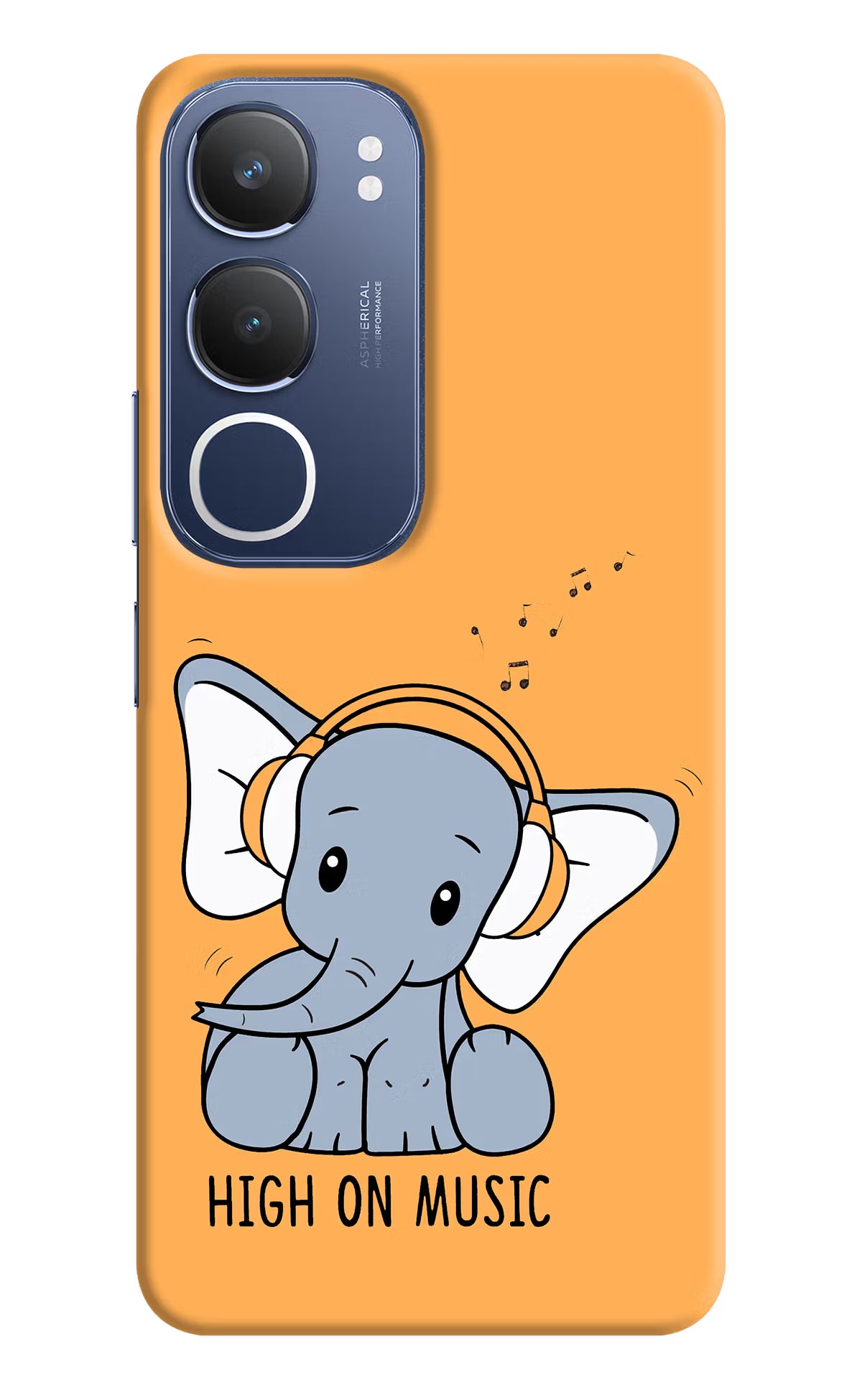 High On Music Vivo Y29 5G Hard Case Back Cover by Casekaro