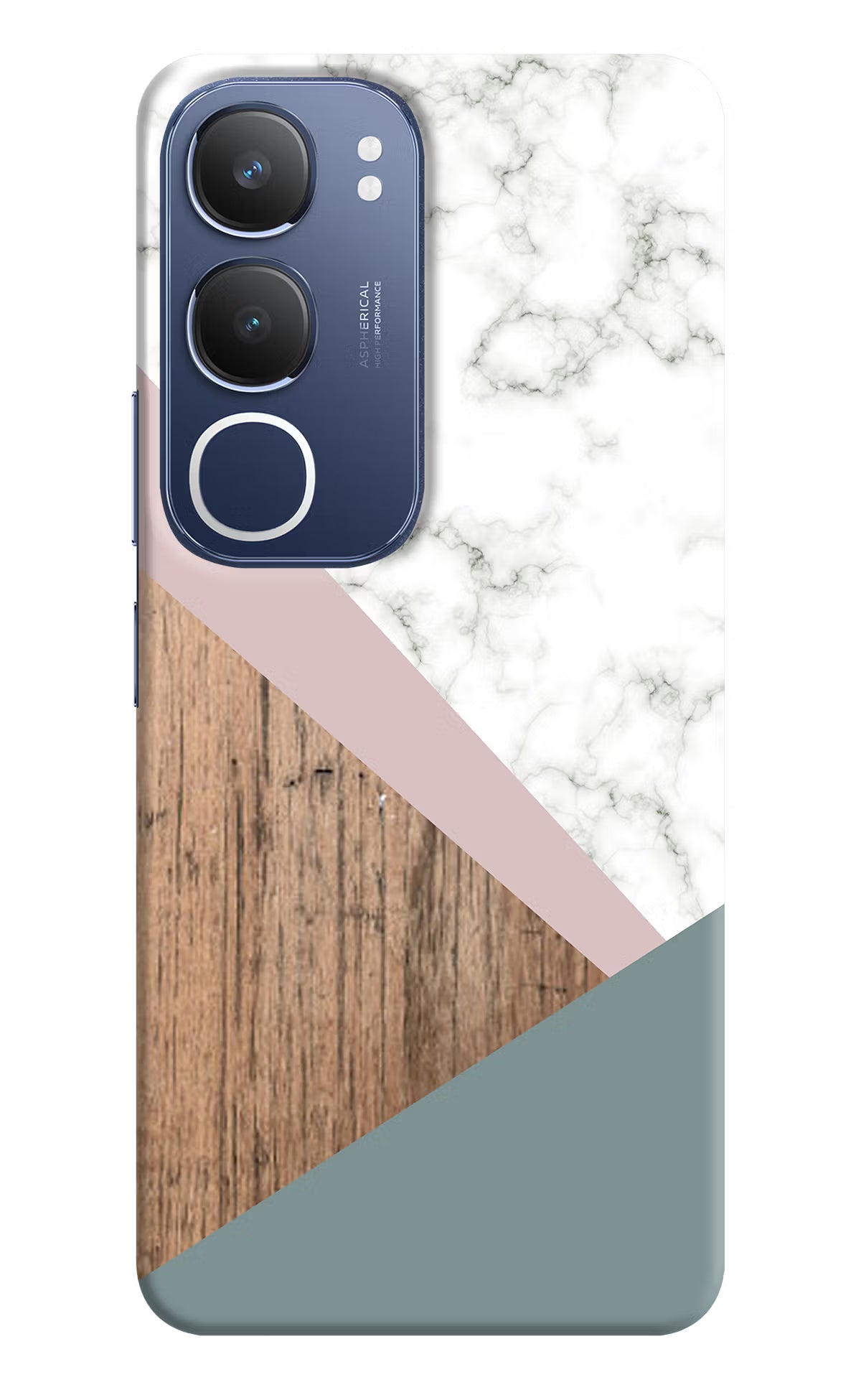 Marble wood Abstract Vivo Y29 5G Hard Case Back Cover by Casekaro