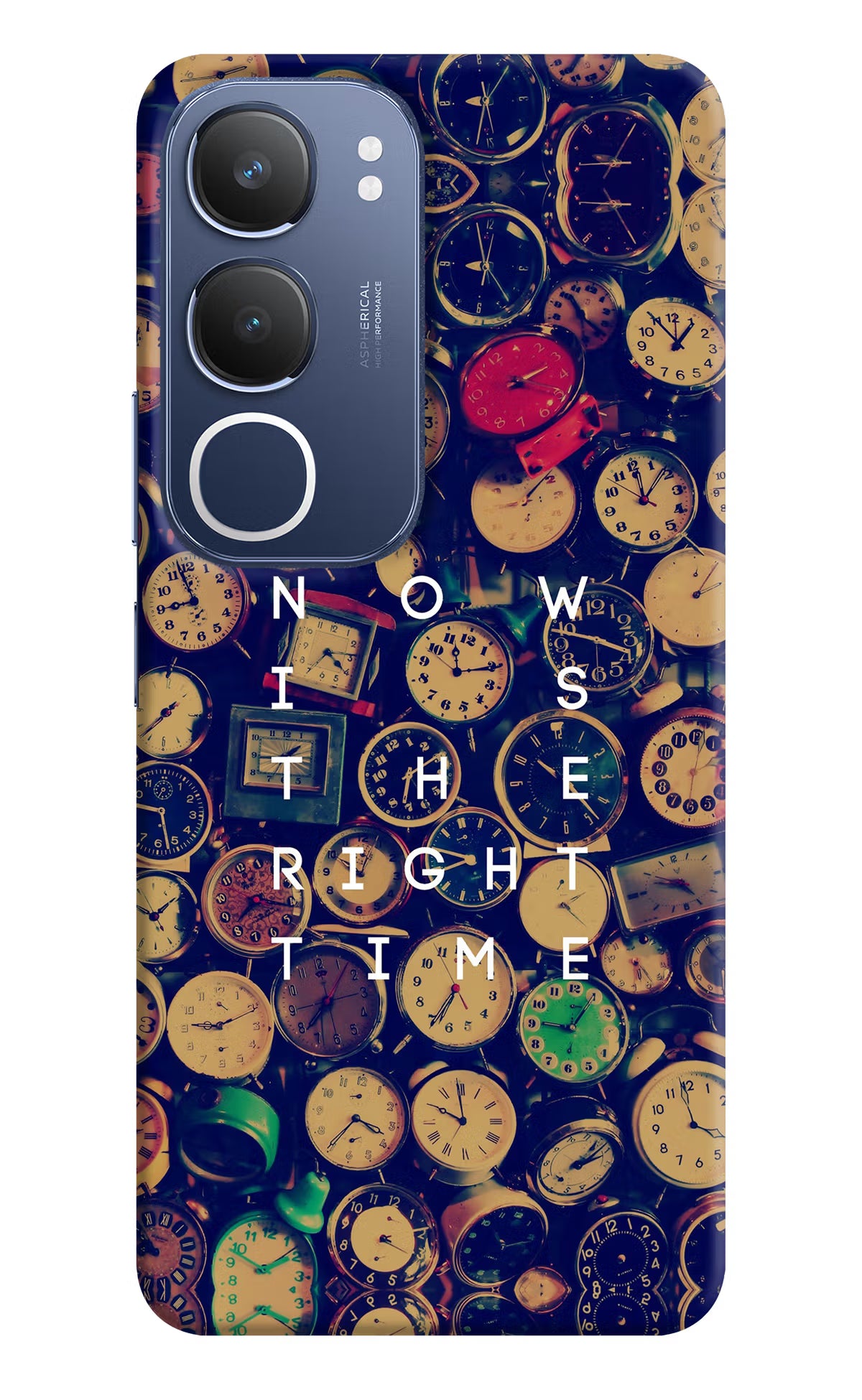 Now is the Right Time Quote Vivo Y29 5G Hard Case Back Cover by Casekaro