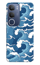 Blue Waves Vivo Y29 5G Hard Case Back Cover by Casekaro