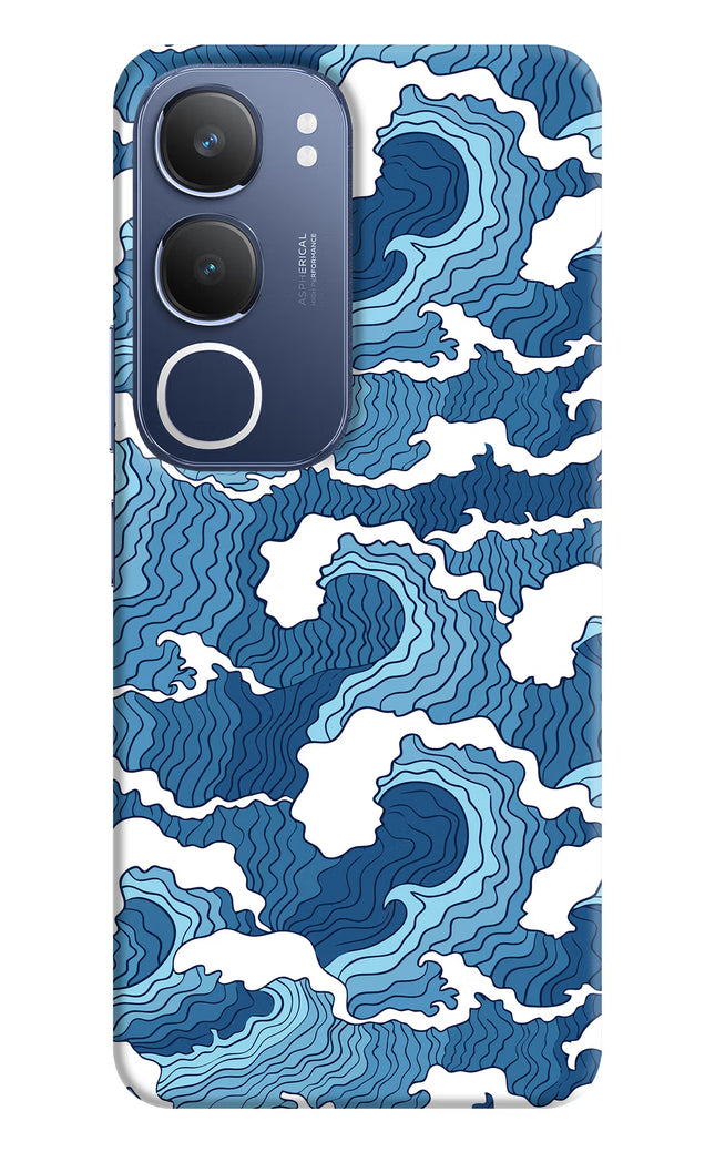 Blue Waves Vivo Y29 5G Hard Case Back Cover by Casekaro
