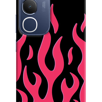 Fire Flames Vivo Y29 5G Hard Case Back Cover by Casekaro