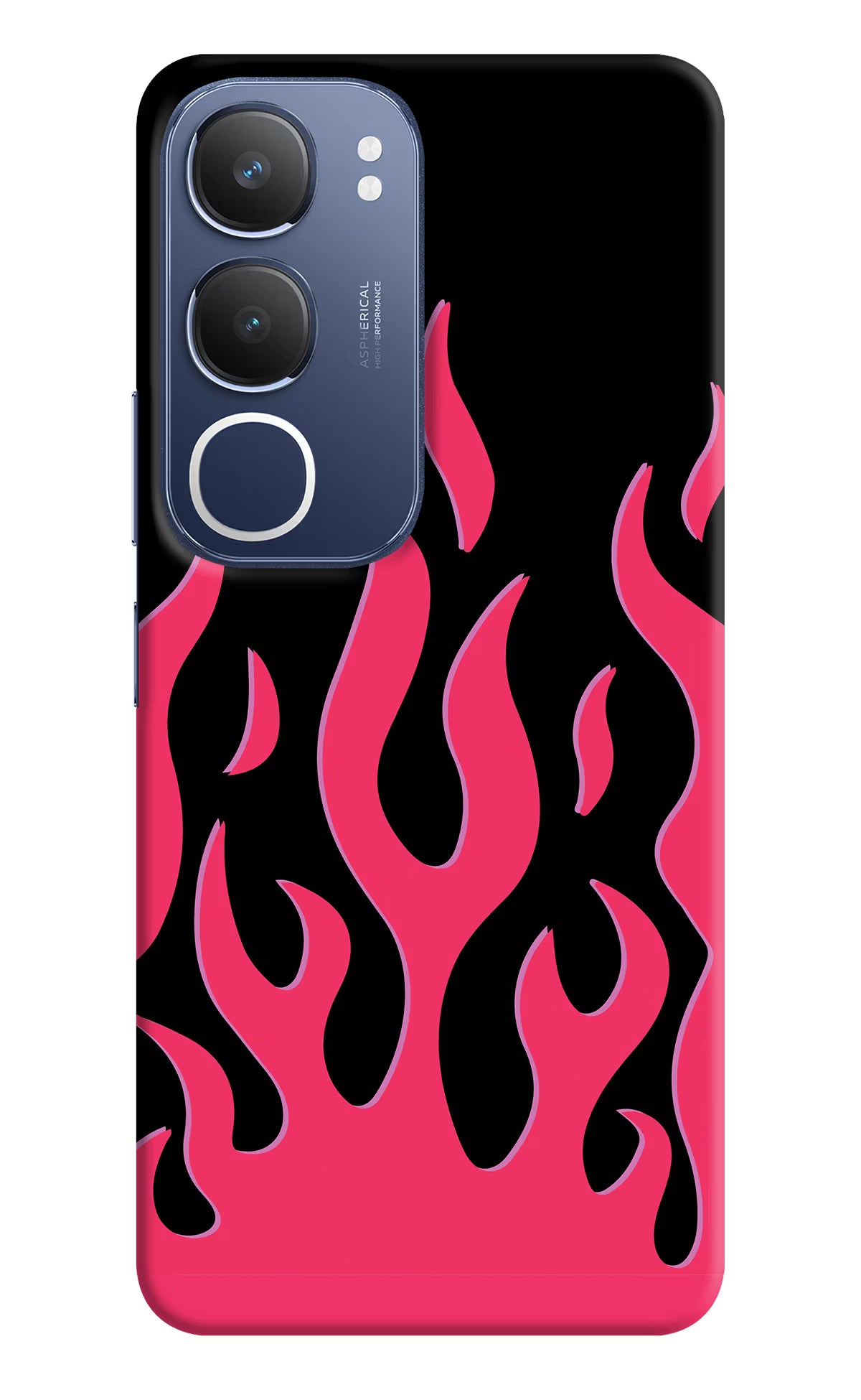 Fire Flames Vivo Y29 5G Hard Case Back Cover by Casekaro