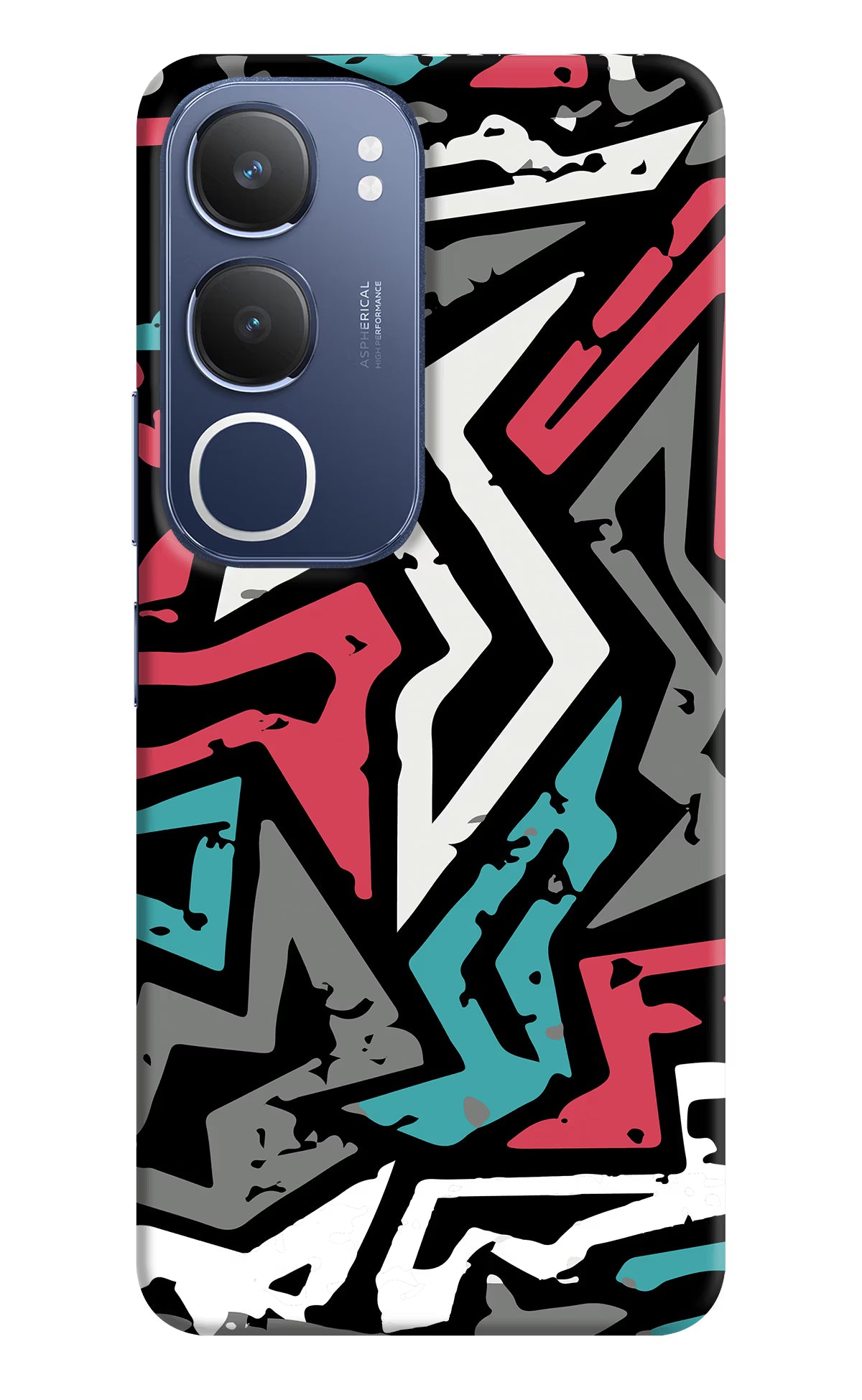 Geometric Graffiti Vivo Y29 5G Hard Case Back Cover by Casekaro