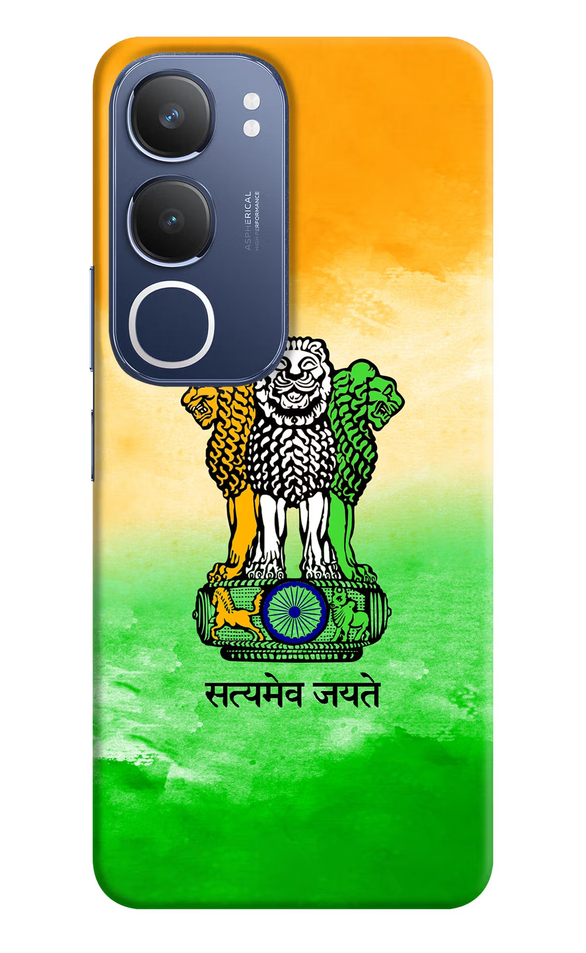 Satyamev Jayate Flag Vivo Y29 5G Hard Case Back Cover by Casekaro