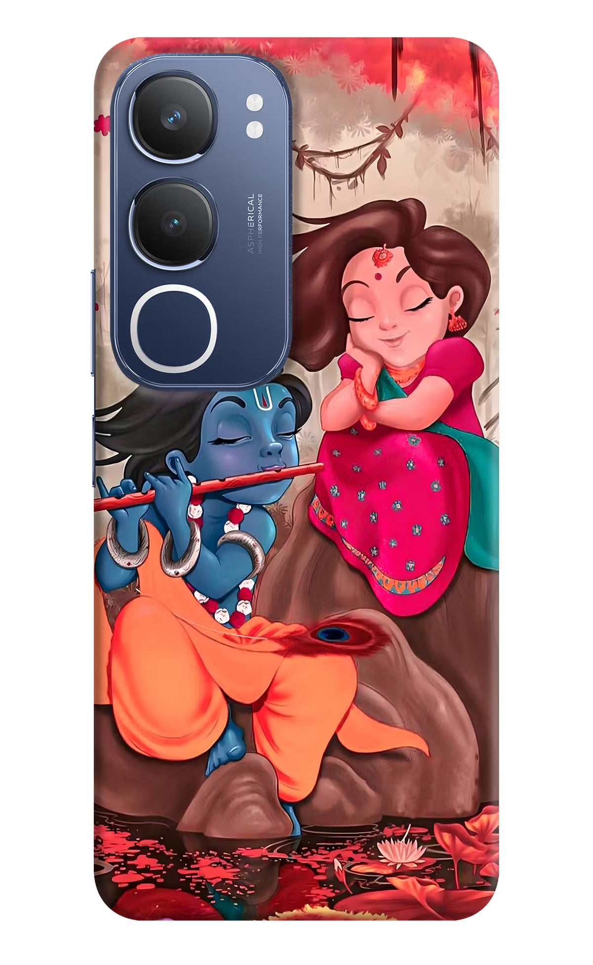 Radhe Krishna Vivo Y29 5G Hard Case Back Cover by Casekaro