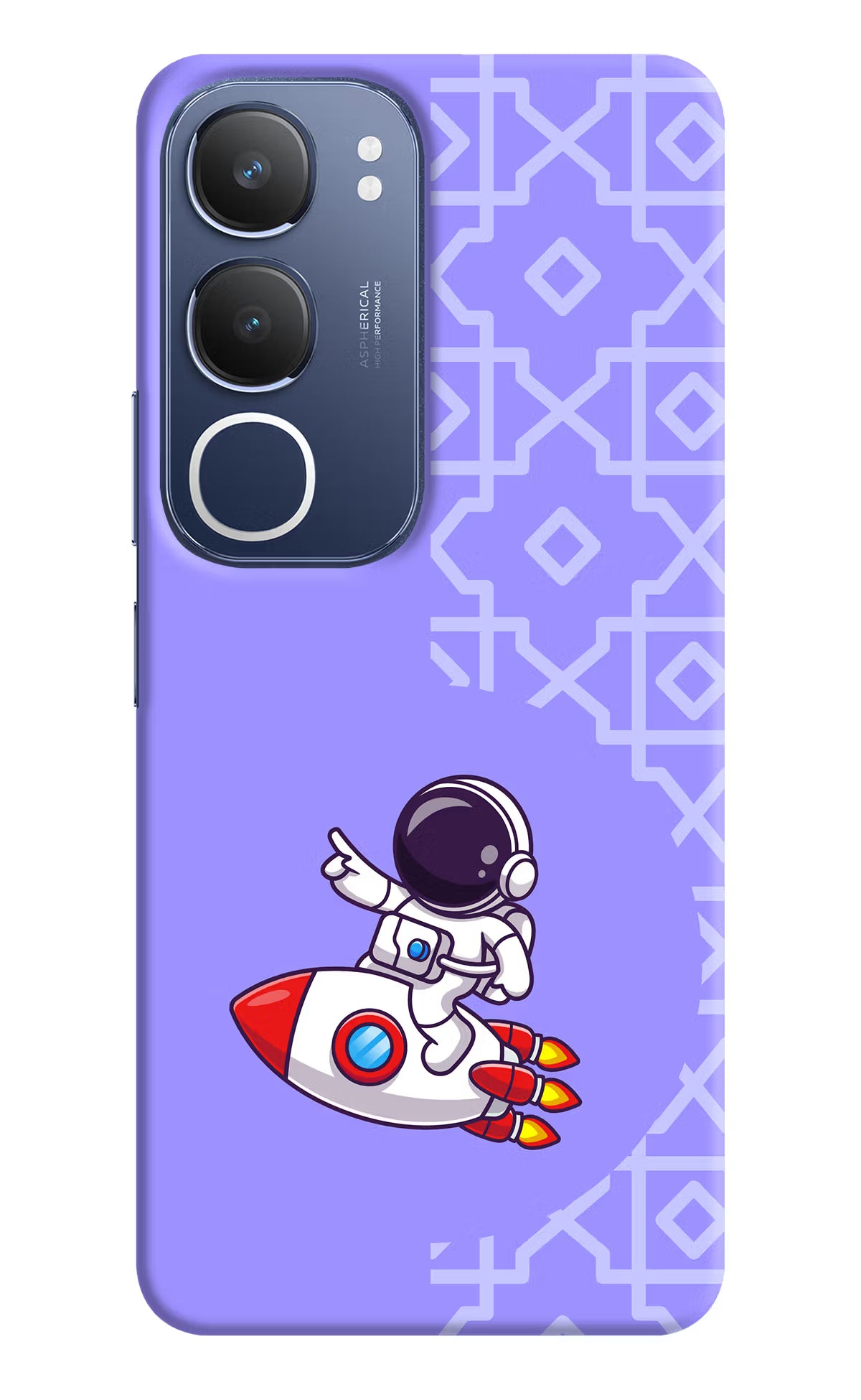 Cute Astronaut Vivo Y29 5G Hard Case Back Cover by Casekaro