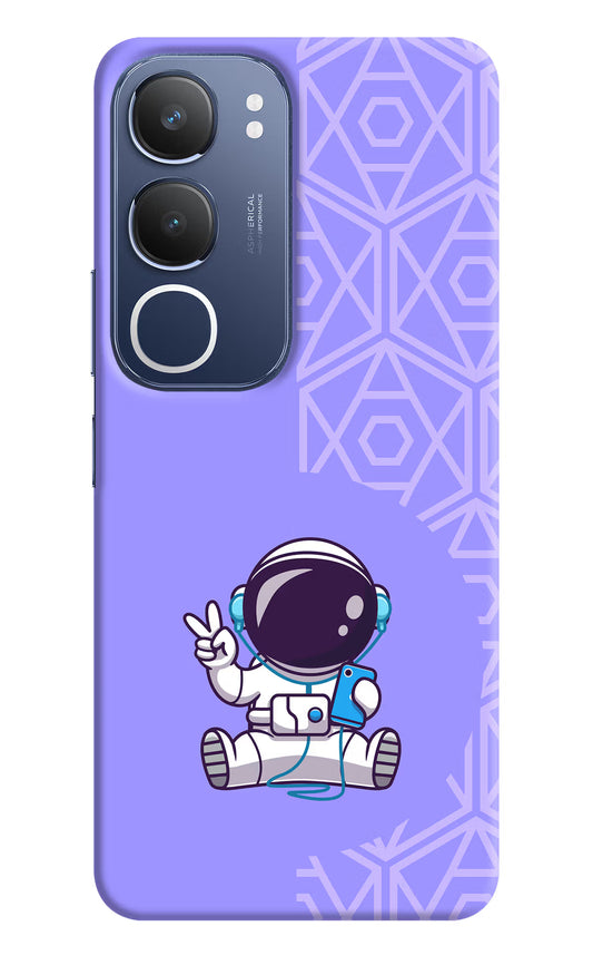 Cute Astronaut Chilling Vivo Y29 5G Hard Case Back Cover by Casekaro