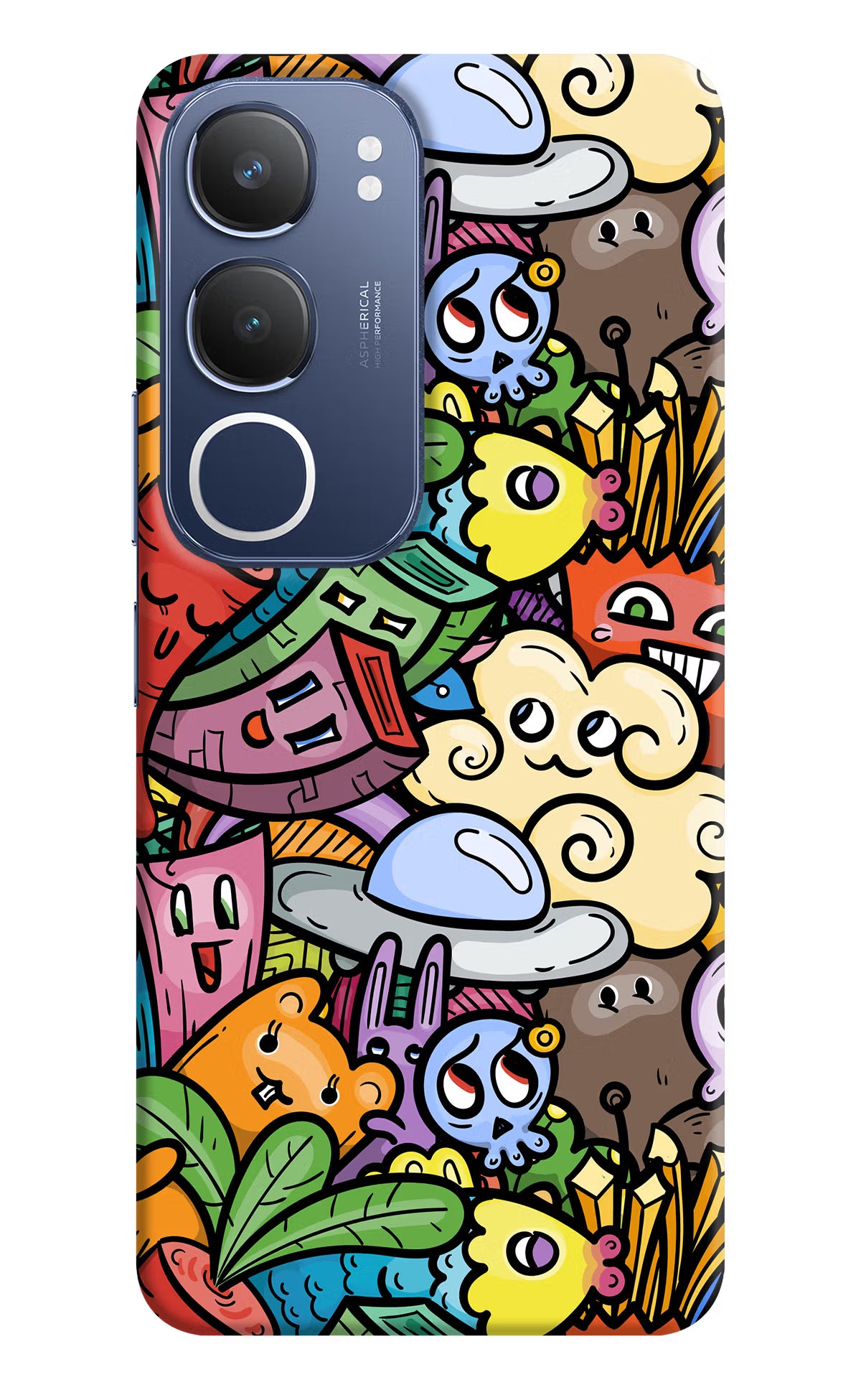 Veggie Doodle Vivo Y29 5G Hard Case Back Cover by Casekaro