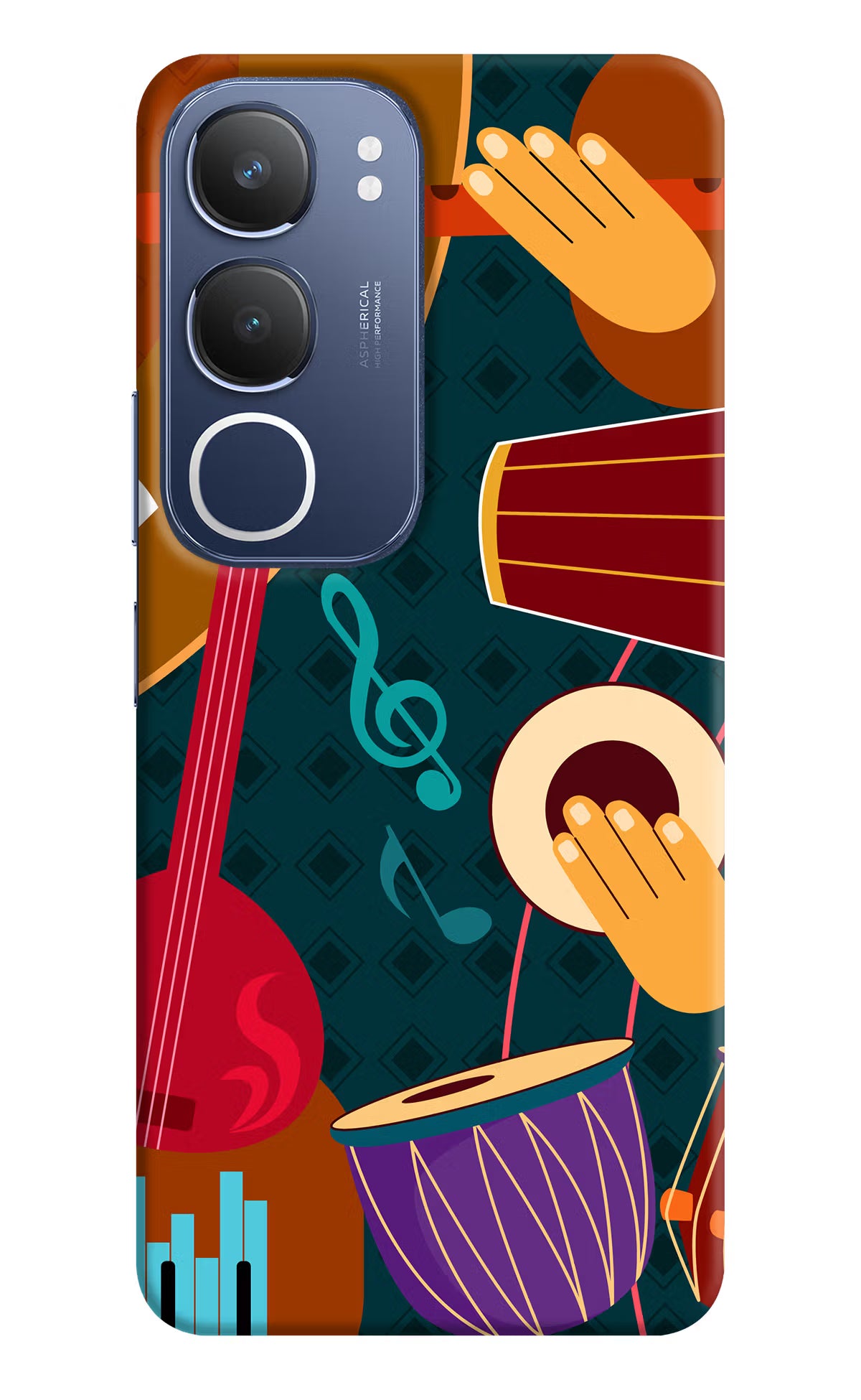 Music Instrument Vivo Y29 5G Hard Case Back Cover by Casekaro