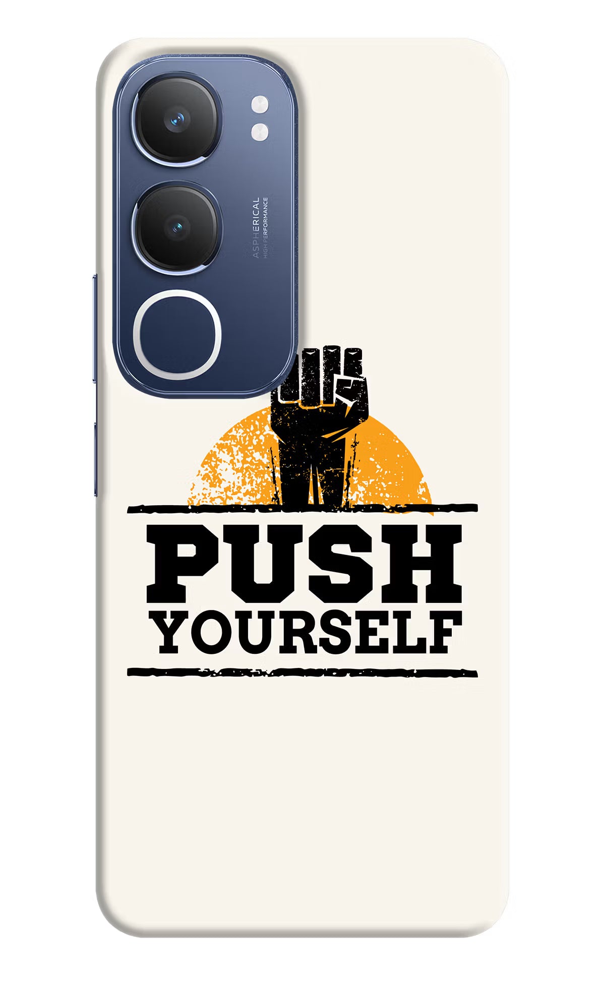 Push Yourself Vivo Y29 5G Hard Case Back Cover by Casekaro