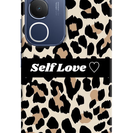 Leopard Print Self Love Vivo Y29 5G Hard Case Back Cover by Casekaro