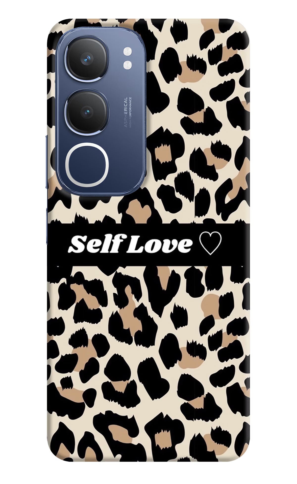 Leopard Print Self Love Vivo Y29 5G Hard Case Back Cover by Casekaro