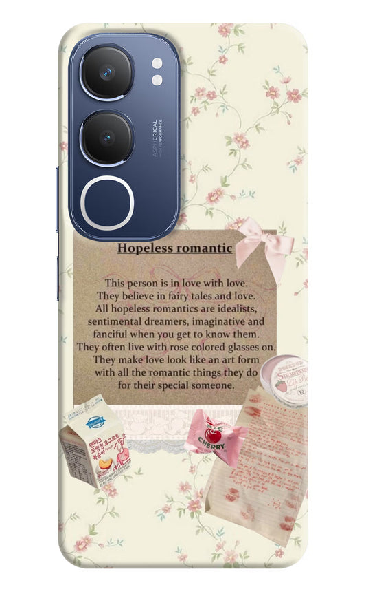 Hopeless Romantic Vivo Y29 5G Hard Case Back Cover by Casekaro