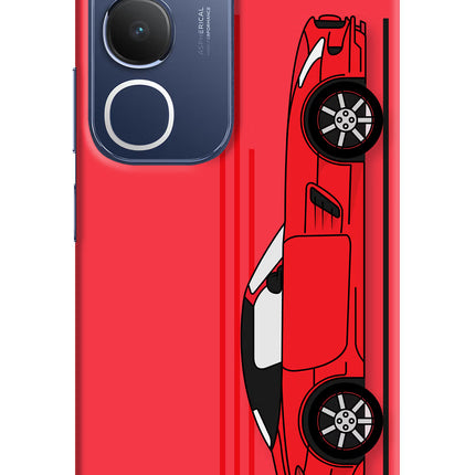Red Velocity Vivo Y29 5G Hard Case Back Cover by Casekaro
