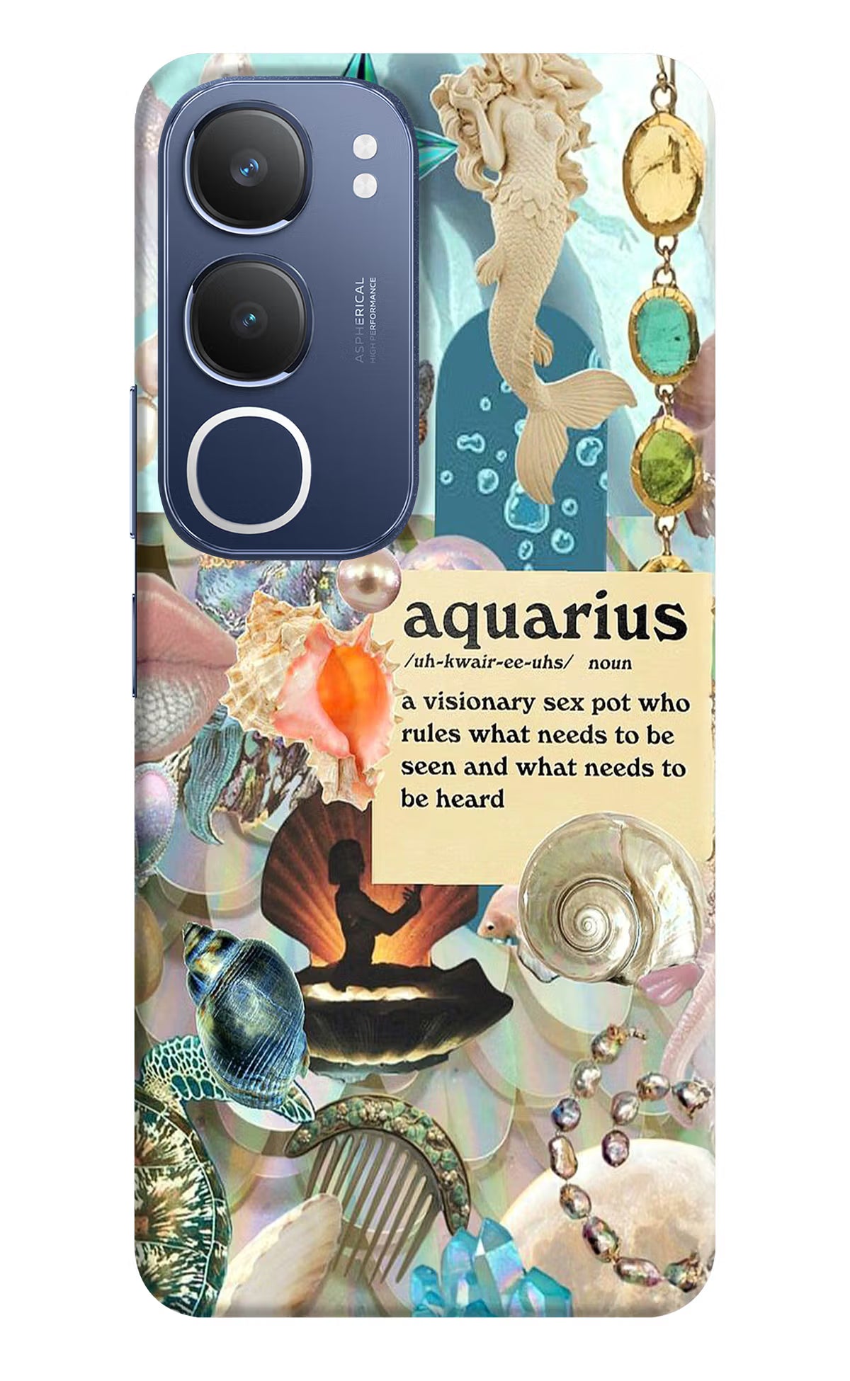 Aquarius Zodiac Vivo Y29 5G Hard Case Back Cover by Casekaro