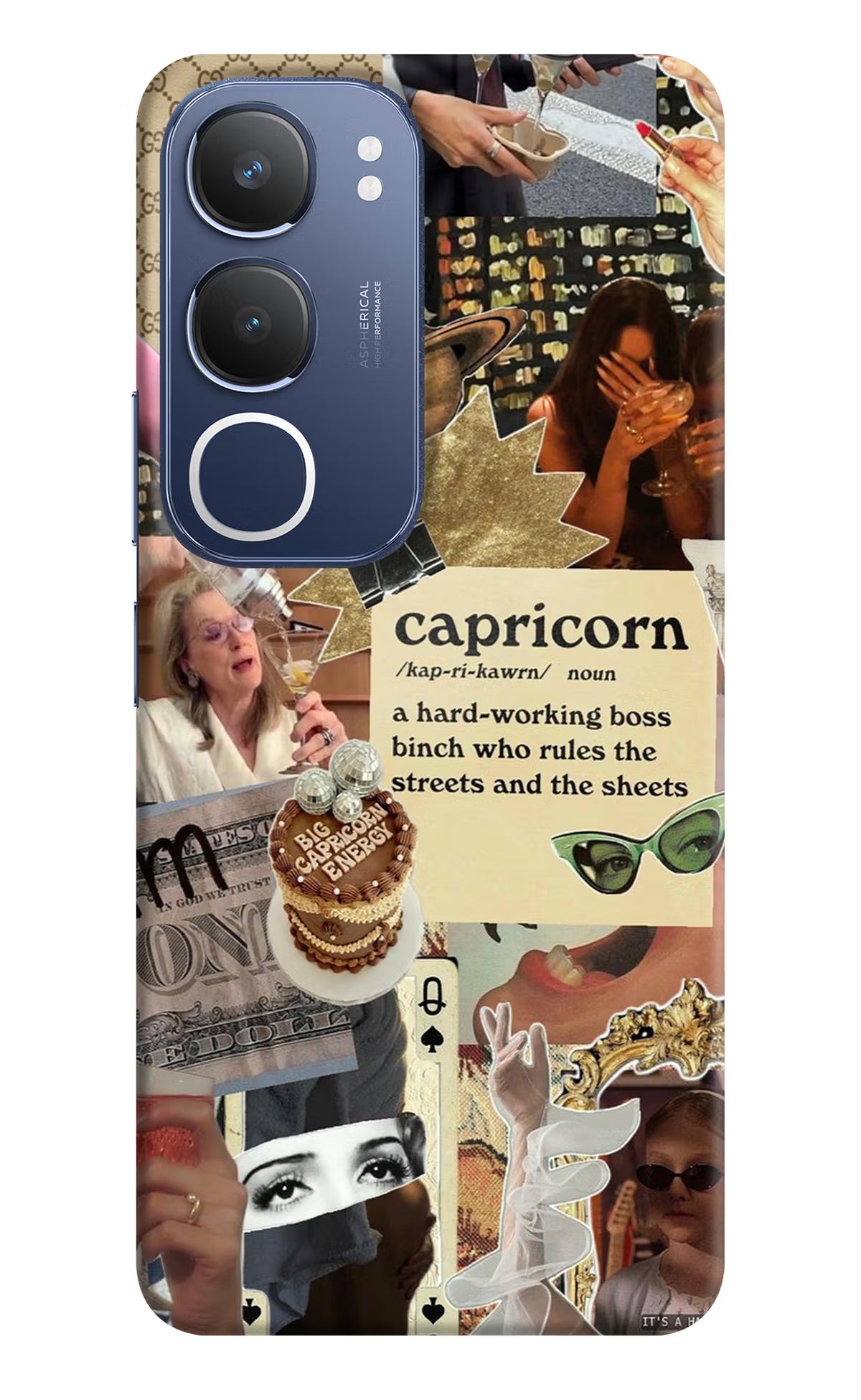 Capricorn Zodiac Vivo Y29 5G Hard Case Back Cover by Casekaro