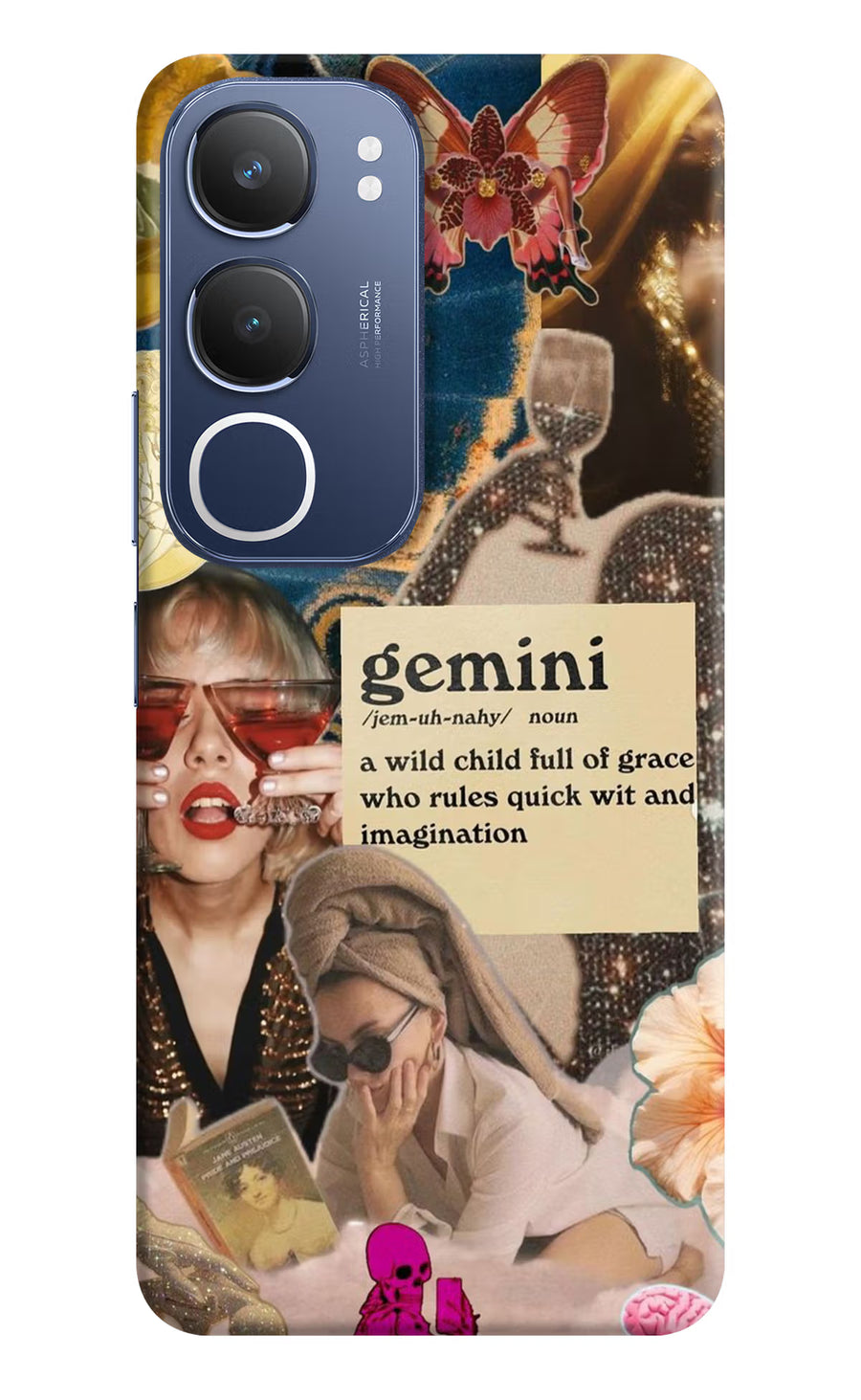 Gemini Zodiac Vivo Y29 5G Back Cover, Hard case