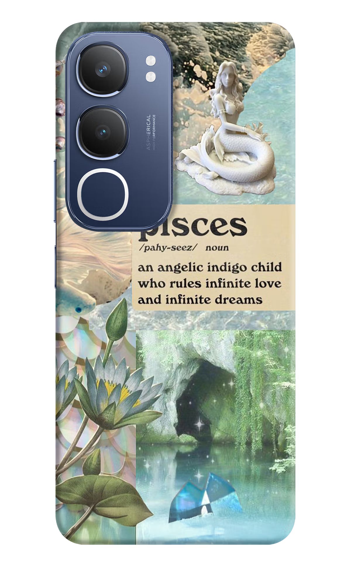 Pisces Zodiac Vivo Y29 5G Hard Case Back Cover by Casekaro