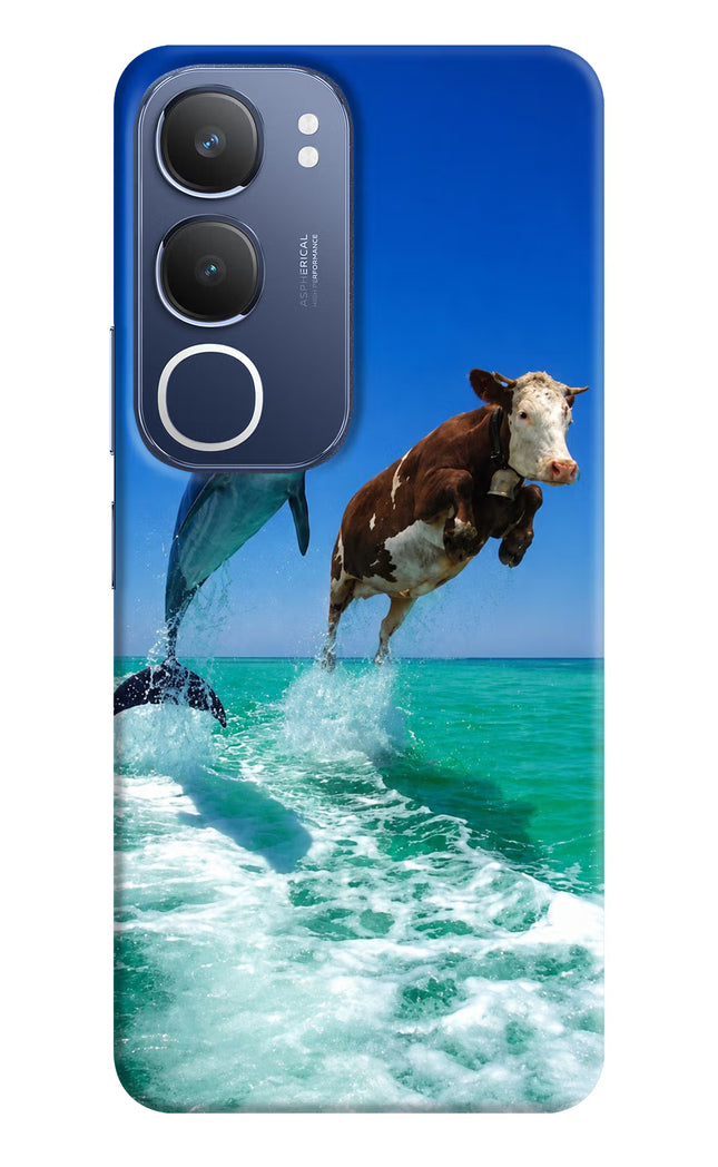 Dolphin vs Cow Vivo Y29 5G Hard Case Back Cover by Casekaro
