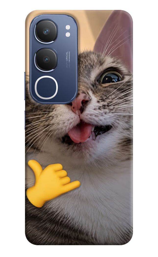 Silly Cat Call Vivo Y29 5G Hard Case Back Cover by Casekaro