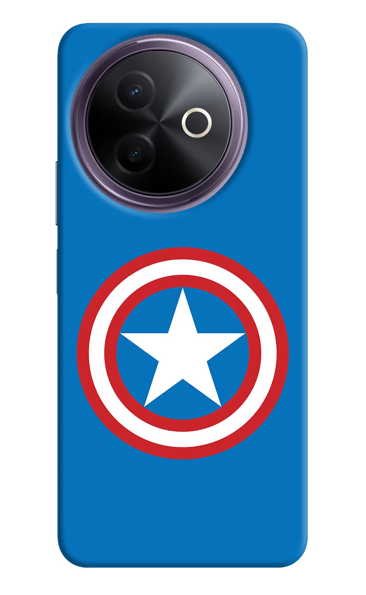 Captain America Logo Vivo Y39 5G Hard Case Back Cover by Casekaro