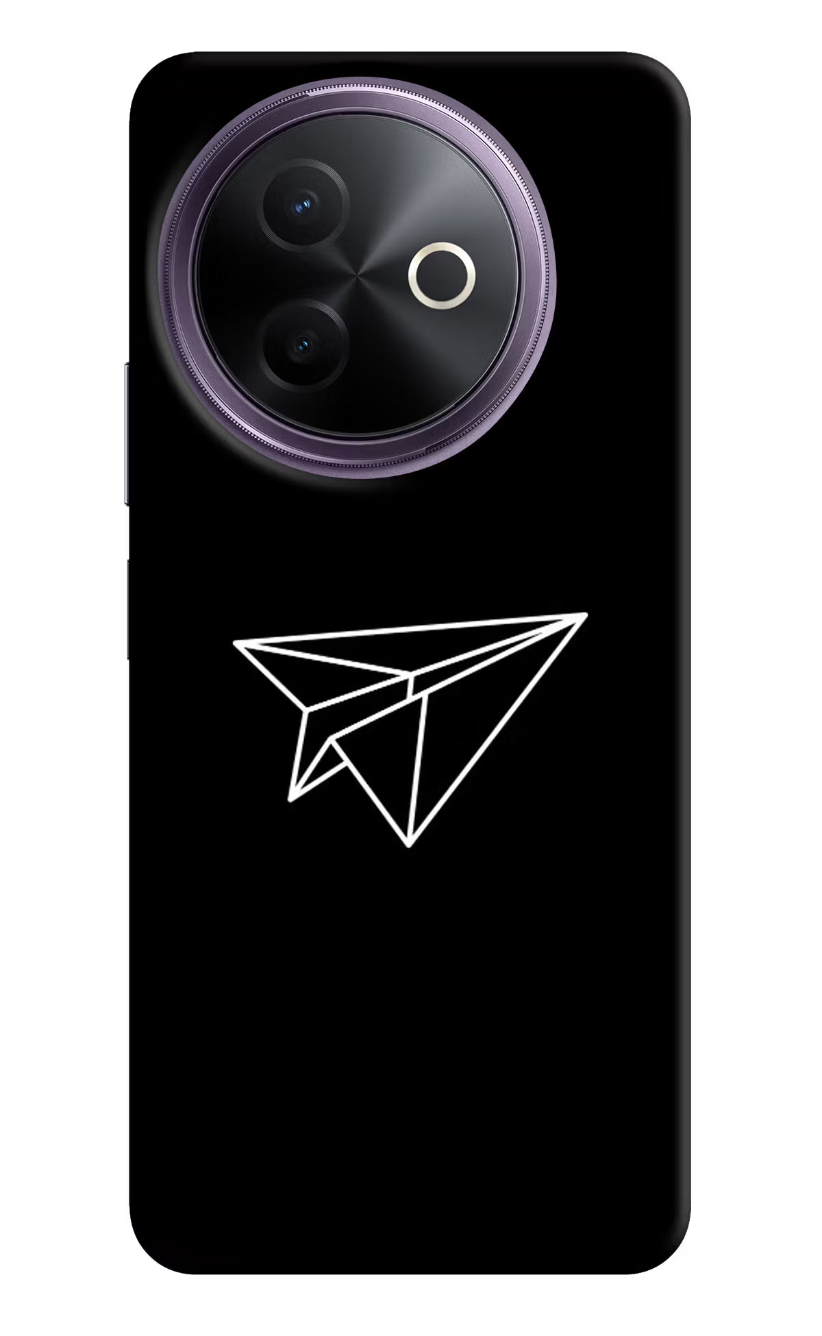 Paper Plane White Vivo Y39 5G Hard Case Back Cover by Casekaro