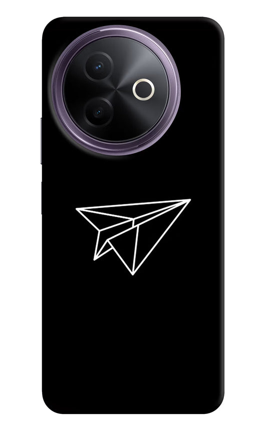 Paper Plane White Vivo Y39 5G Hard Case Back Cover by Casekaro