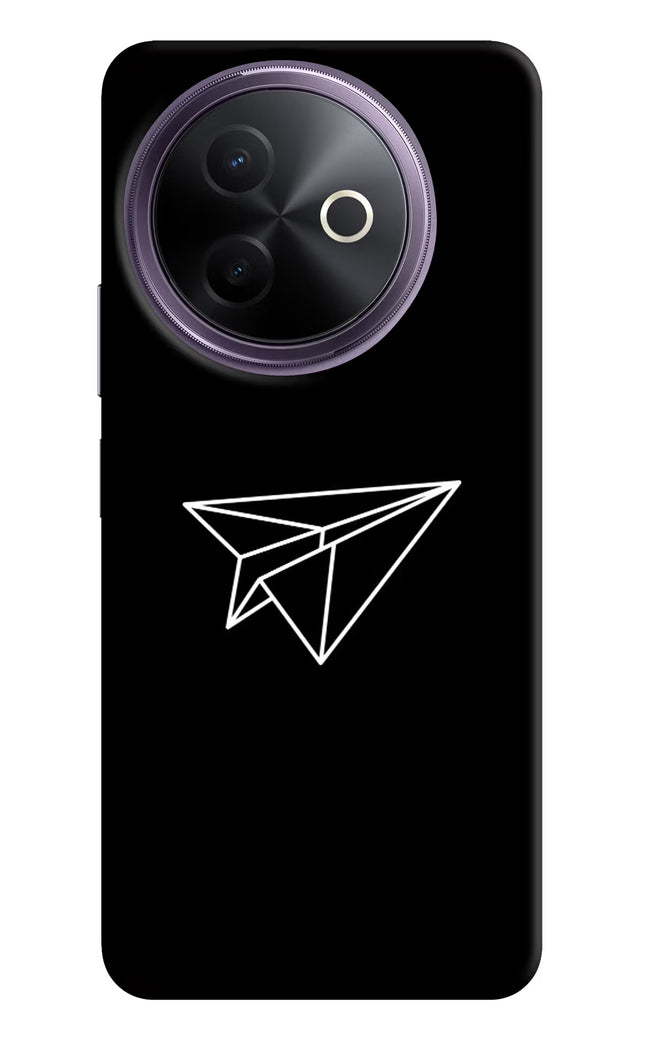 Paper Plane White Vivo Y39 5G Hard Case Back Cover by Casekaro