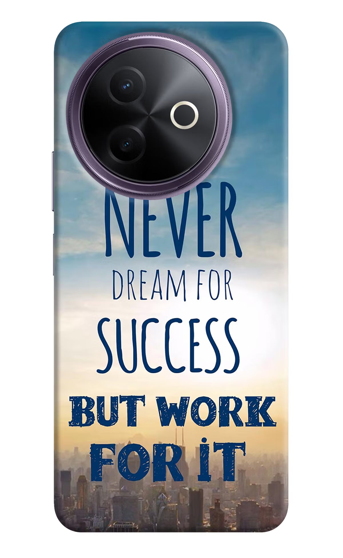 Never Dream For Success But Work For It Vivo Y39 5G Hard Case Back Cover by Casekaro