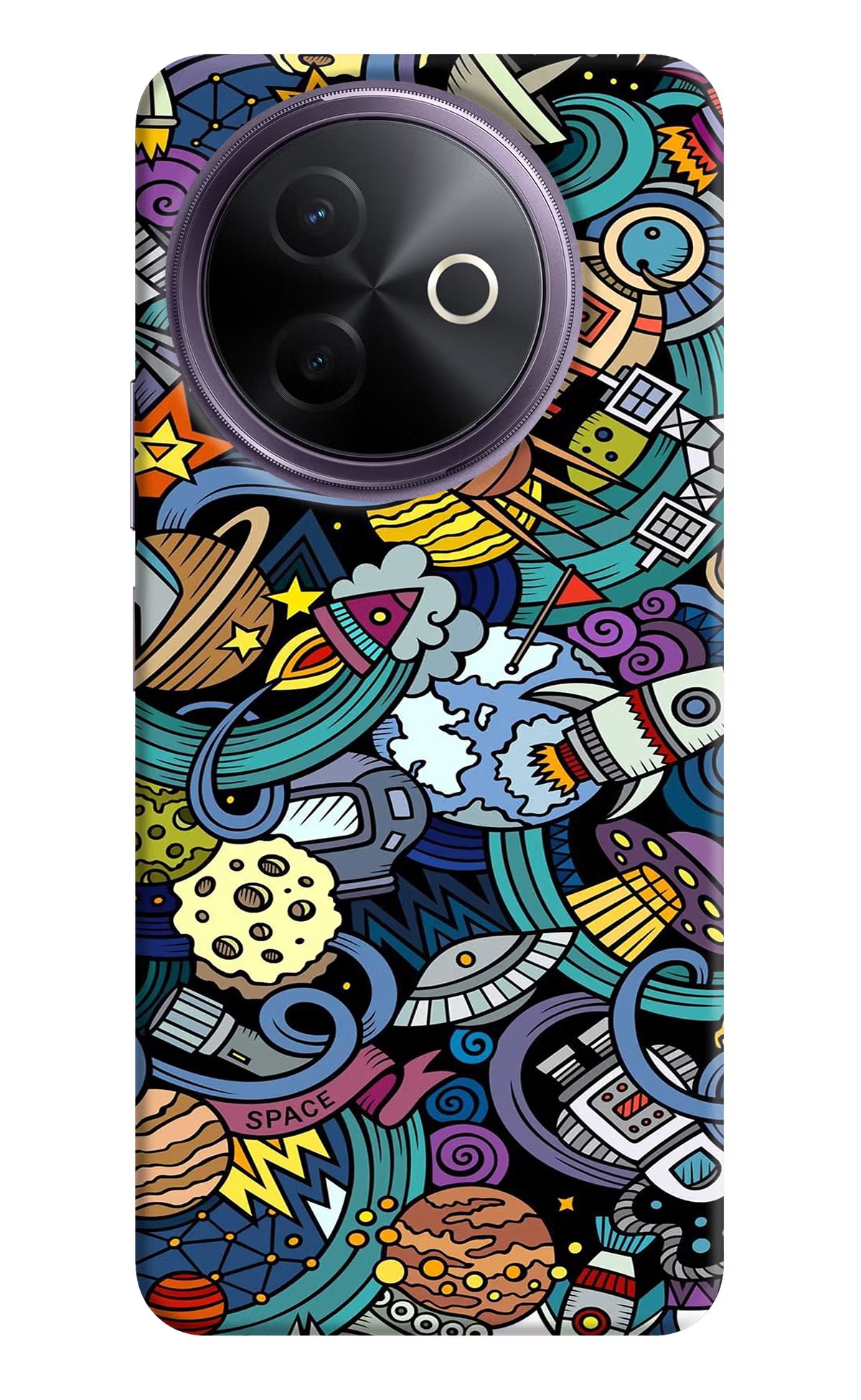 Space Abstract Vivo Y39 5G Hard Case Back Cover by Casekaro