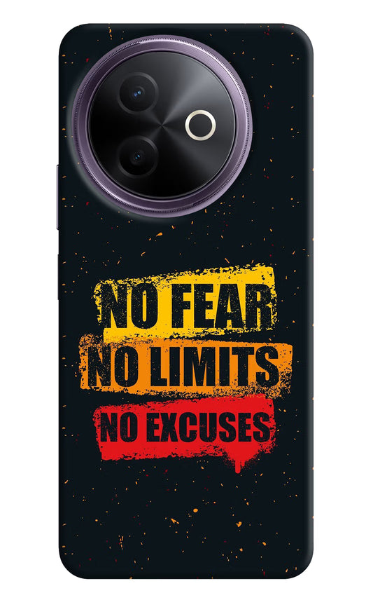No Fear No Limits No Excuse Vivo Y39 5G Hard Case Back Cover by Casekaro