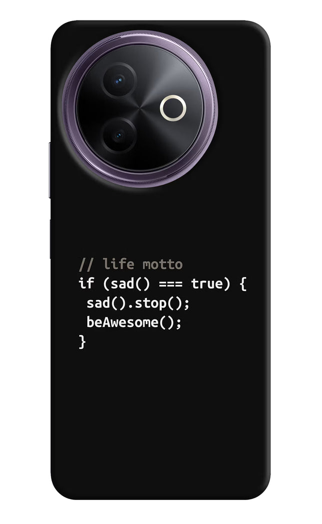Life Motto Code Vivo Y39 5G Hard Case Back Cover by Casekaro