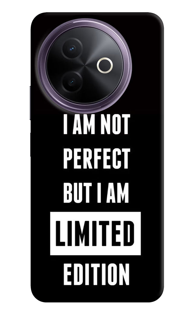 I Am Not Perfect But I Am Limited Edition Vivo Y39 5G Hard Case Back Cover by Casekaro
