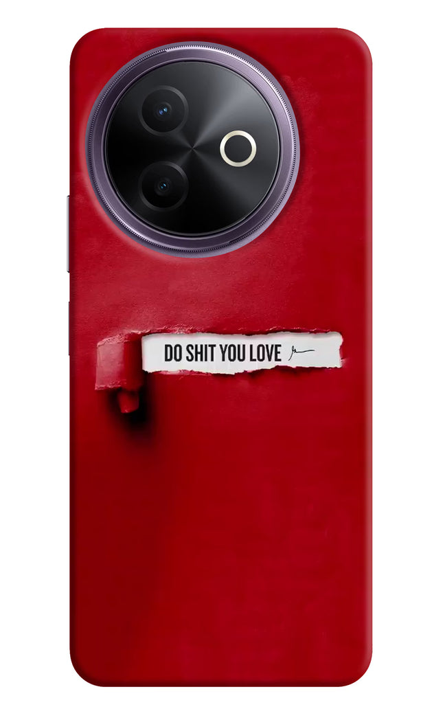 Do Shit You Love Vivo Y39 5G Hard Case Back Cover by Casekaro