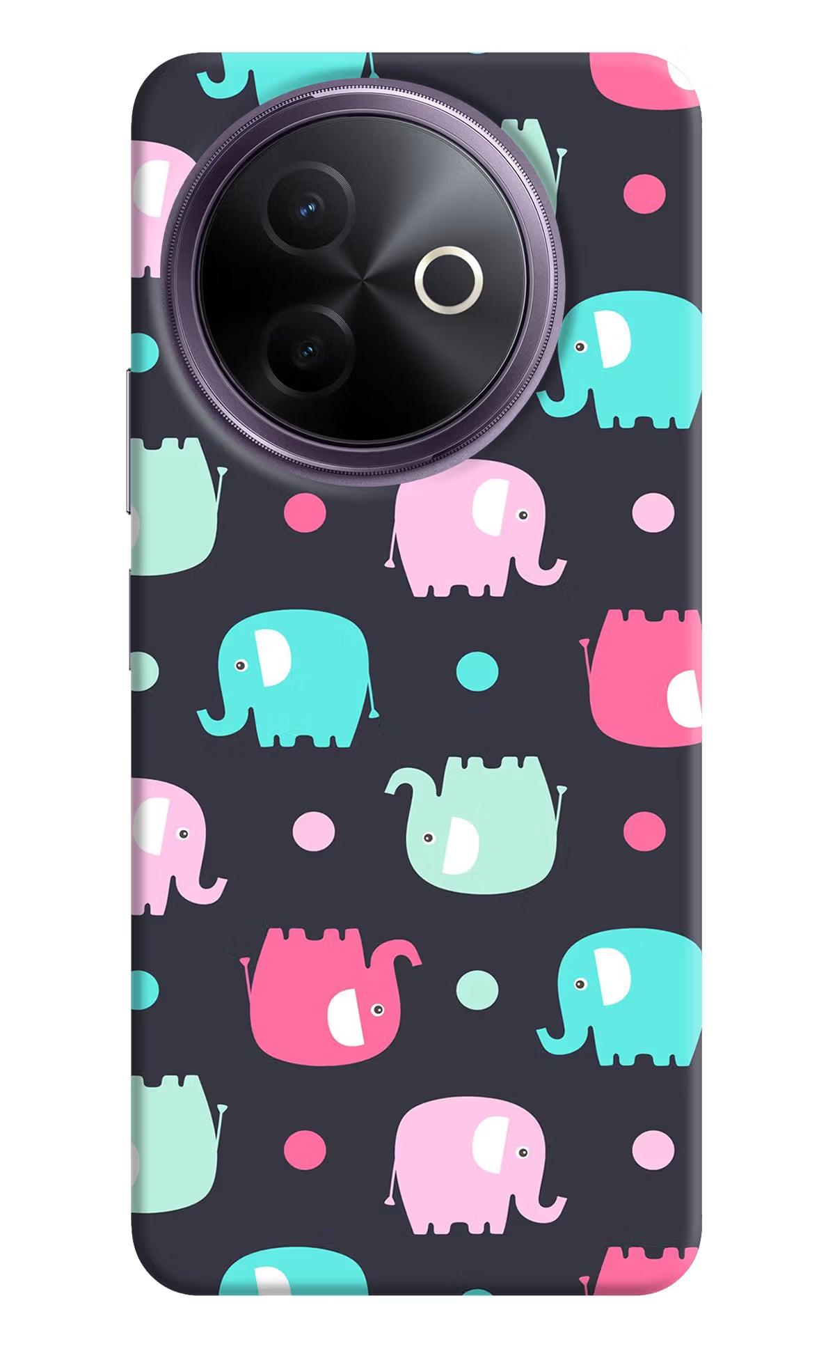 Elephants Vivo Y39 5G Hard Case Back Cover by Casekaro