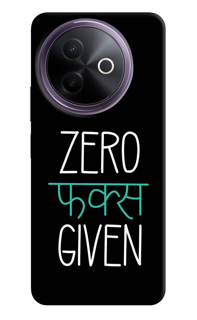 Zero Fucks Given Vivo Y39 5G Hard Case Back Cover by Casekaro