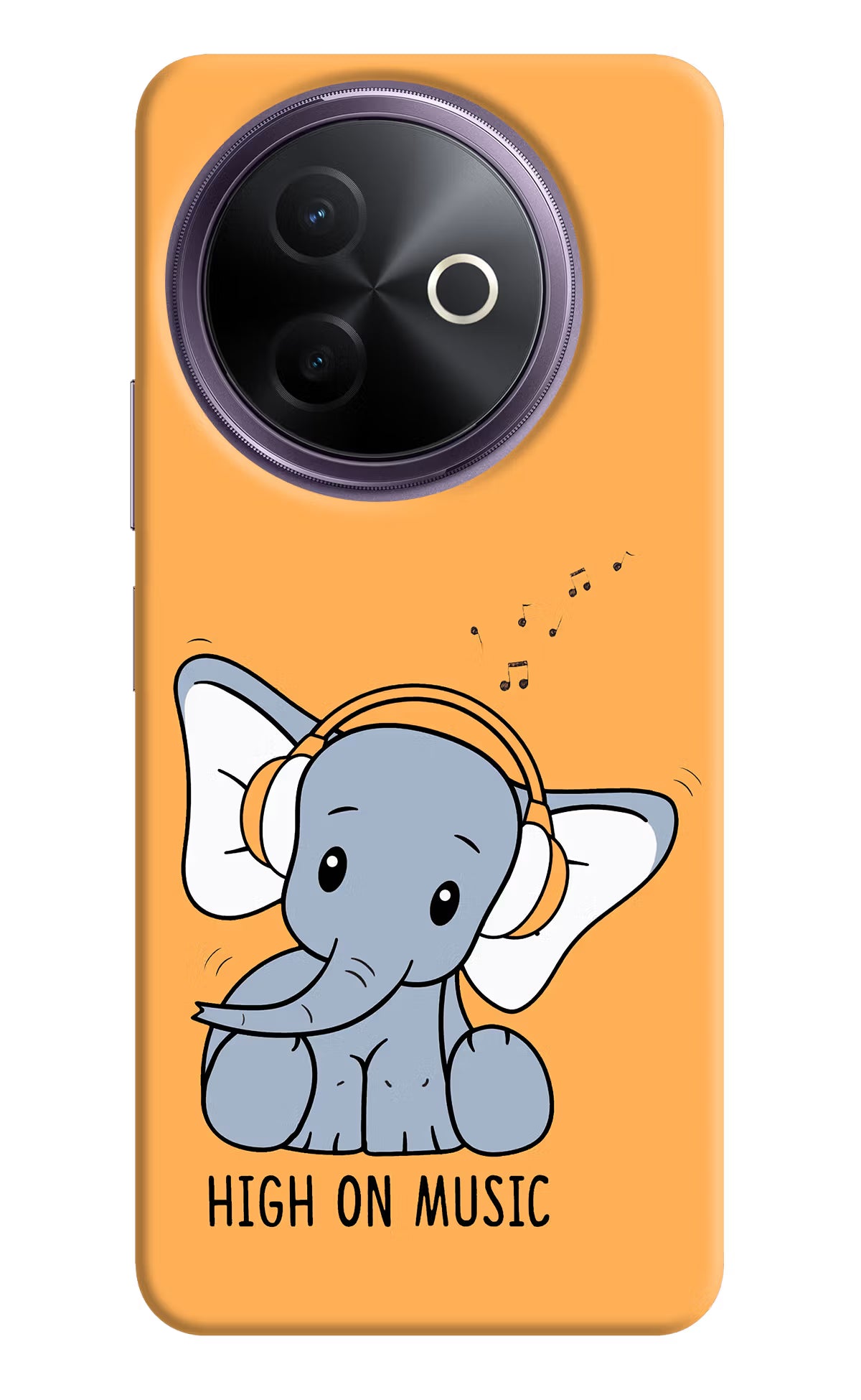 High On Music Vivo Y39 5G Hard Case Back Cover by Casekaro