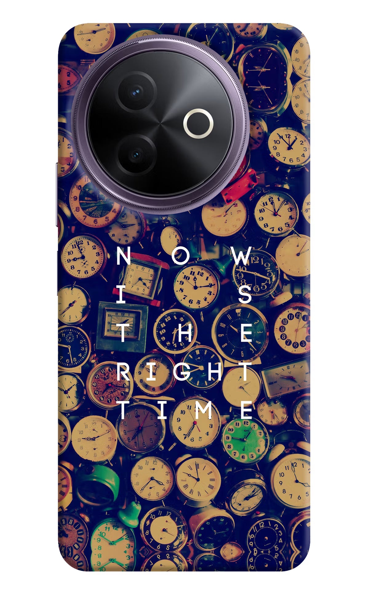 Now is the Right Time Quote Vivo Y39 5G Hard Case Back Cover by Casekaro