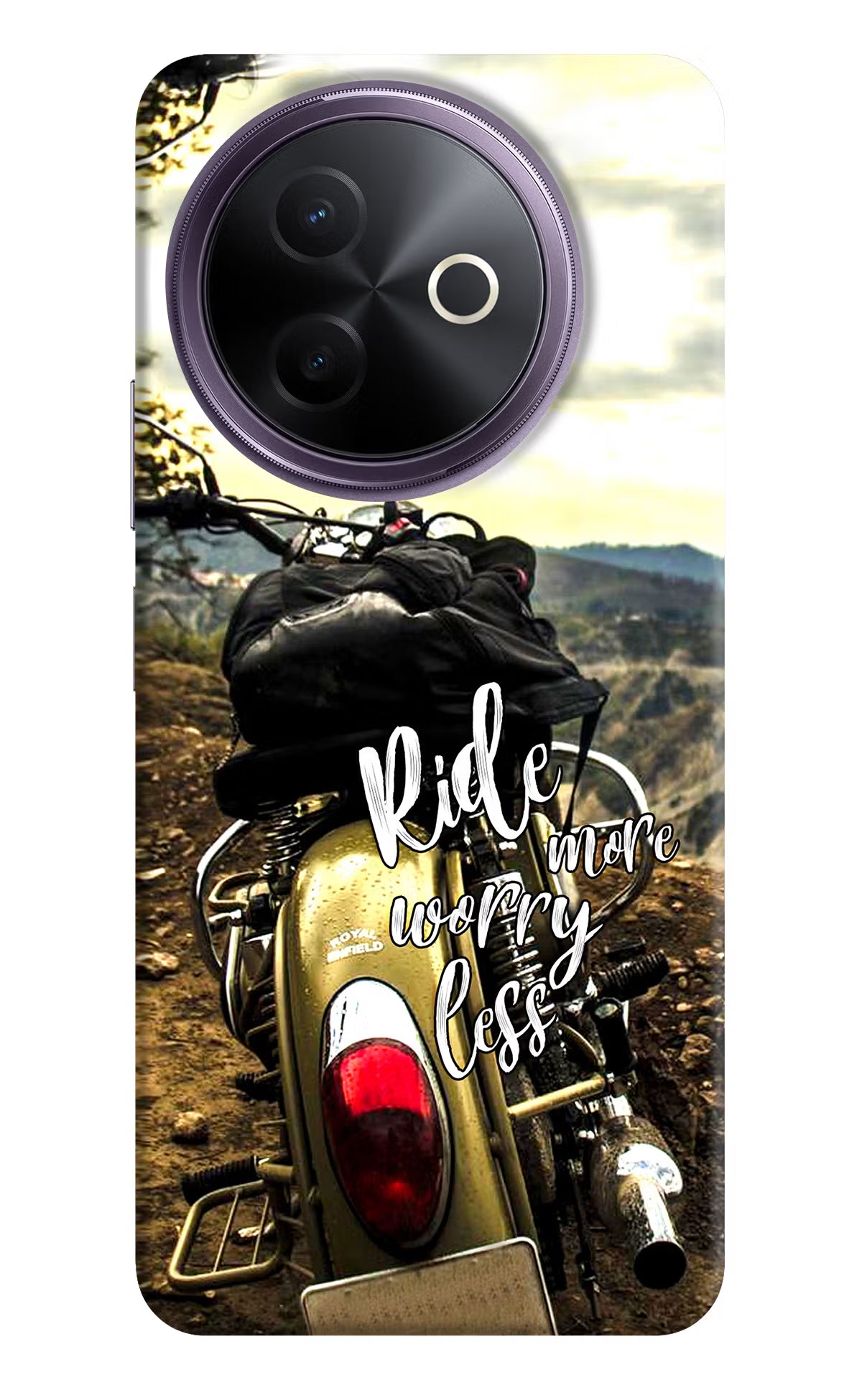 Ride More Worry Less Vivo Y39 5G Hard Case Back Cover by Casekaro